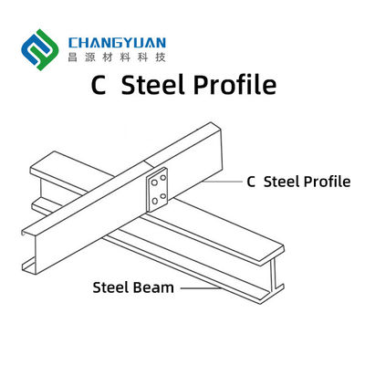 Cấu hình thép kết cấu tường mỏng Phần thép định hình lạnh Hàm lượng kẽm 40-275g