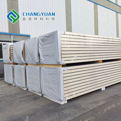 Tấm cách nhiệt tường ngoài Polyurethane PU Sandwich 150mm