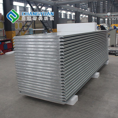 Bảng điều khiển tường kim loại bốn rãnh Tấm tường Pu 50/75 / 100mm