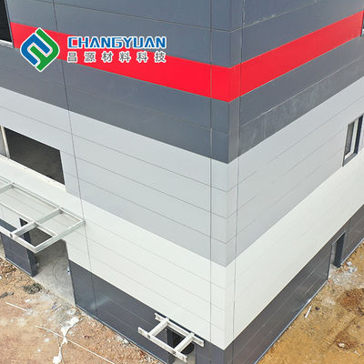 Bảng điều khiển tường kim loại bốn rãnh Tấm tường Pu 50/75 / 100mm