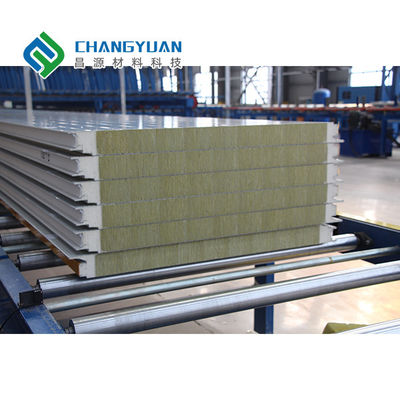 Tấm tường PU Sandwich chống cháy Tấm tường cách nhiệt Polyurethane 50mm