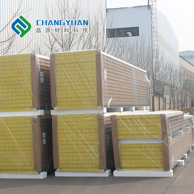 Tấm tường PU Sandwich chống cháy Tấm tường cách nhiệt Polyurethane 50mm