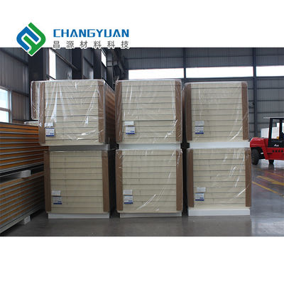 Tấm tường PU Sandwich 50mm Tấm cách nhiệt kết cấu Polyurethane Nhẹ