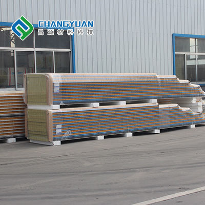 Tấm tường PU Sandwich 200mm với tấm thép và lõi cách nhiệt Polyurethane