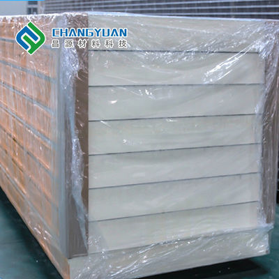 Tấm panel kho lạnh polyurethane B1/B2 chống cháy cho lưu trữ an toàn cách nhiệt, Tấm panel PU sandwich và Tấm panel PIR sandwich tùy chỉnh cho kho lạnh với khả năng chống ẩm và cách âm