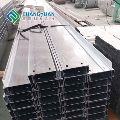 Dải thép mạ kẽm kết cấu hình chữ C / Z màu bạc