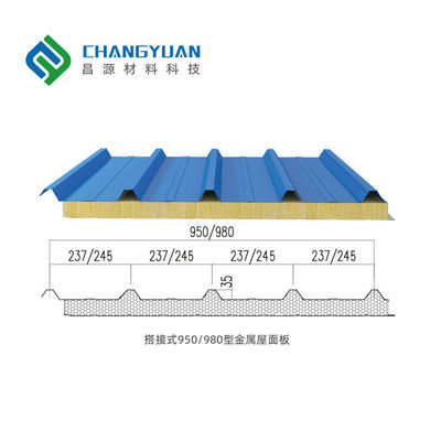 nội thất Tấm cách nhiệt tường Tấm cách âm Pu Sandwich Panel