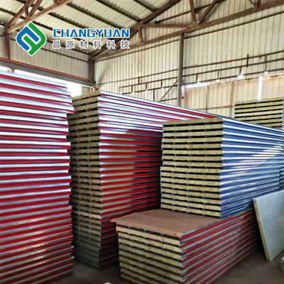Tấm lợp cách nhiệt SMP PVF Tấm lợp Sandwich Chiều rộng 1000mm-1500mm
