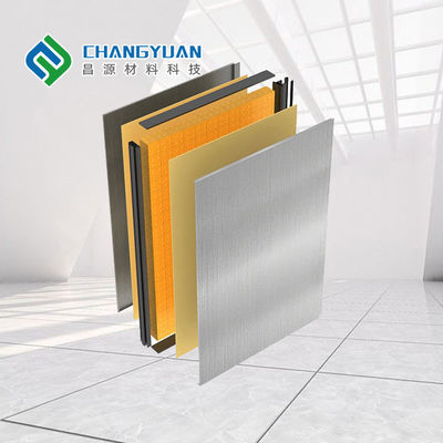 bề mặt mịn thermallyproof tấm kim loại tường rèm với tính năng chống âm thanh