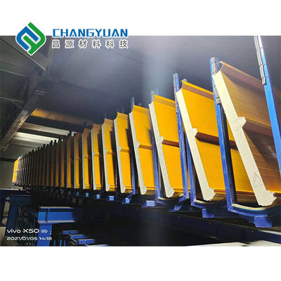 50mm chống nước Polyurethane Bảng tường sandwich cho cách nhiệt