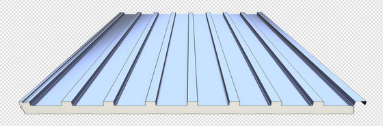 Cấu trúc bánh sandwich chống cháy PU bánh sandwich mái với B1/B2 Fire Rating Great Wall Panels