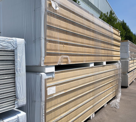 50/75/100/150/200mm Độ dày PU Sandwich Wall Panel Thiết kế nhẹ và chống cháy