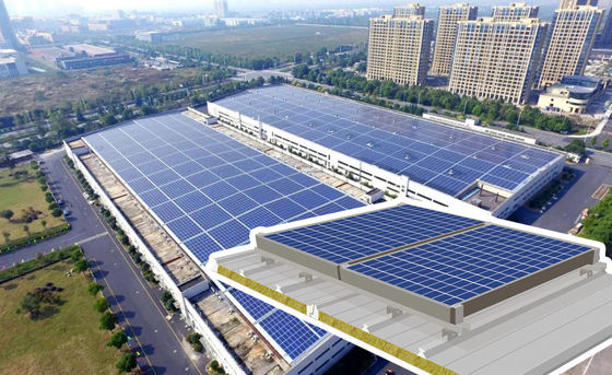 Photovoltaic Roof Panel with 1000mm Width and PU Rock Wool or PU Glass Wool Core for Sustainable Energy Solutions