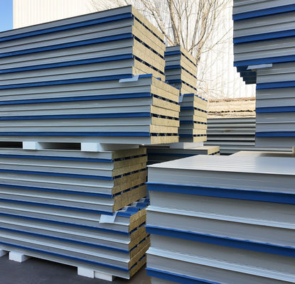 Silicon Rock Core Fireproof Sandwich Panel Wall cho các tòa nhà bền vững