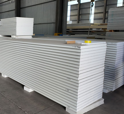 Các tấm sandwich cách nhiệt tường bên ngoài với bề mặt PVDF Độ dày 50mm