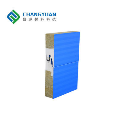 Tấm tường sandwich len đá 75mm chống cháy Giải pháp hoàn hảo cho cách nhiệt tòa nhà