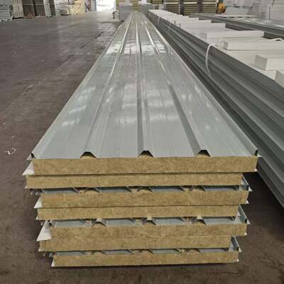 SDP Finish Rockwool Roof Sandwich Panel - Corrosion Resistant Solar Roof Panel for Factories and Warehouses
